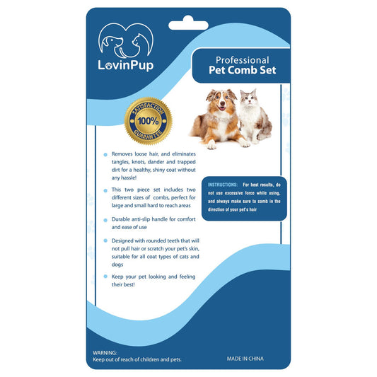 2-Pack Pet Combs