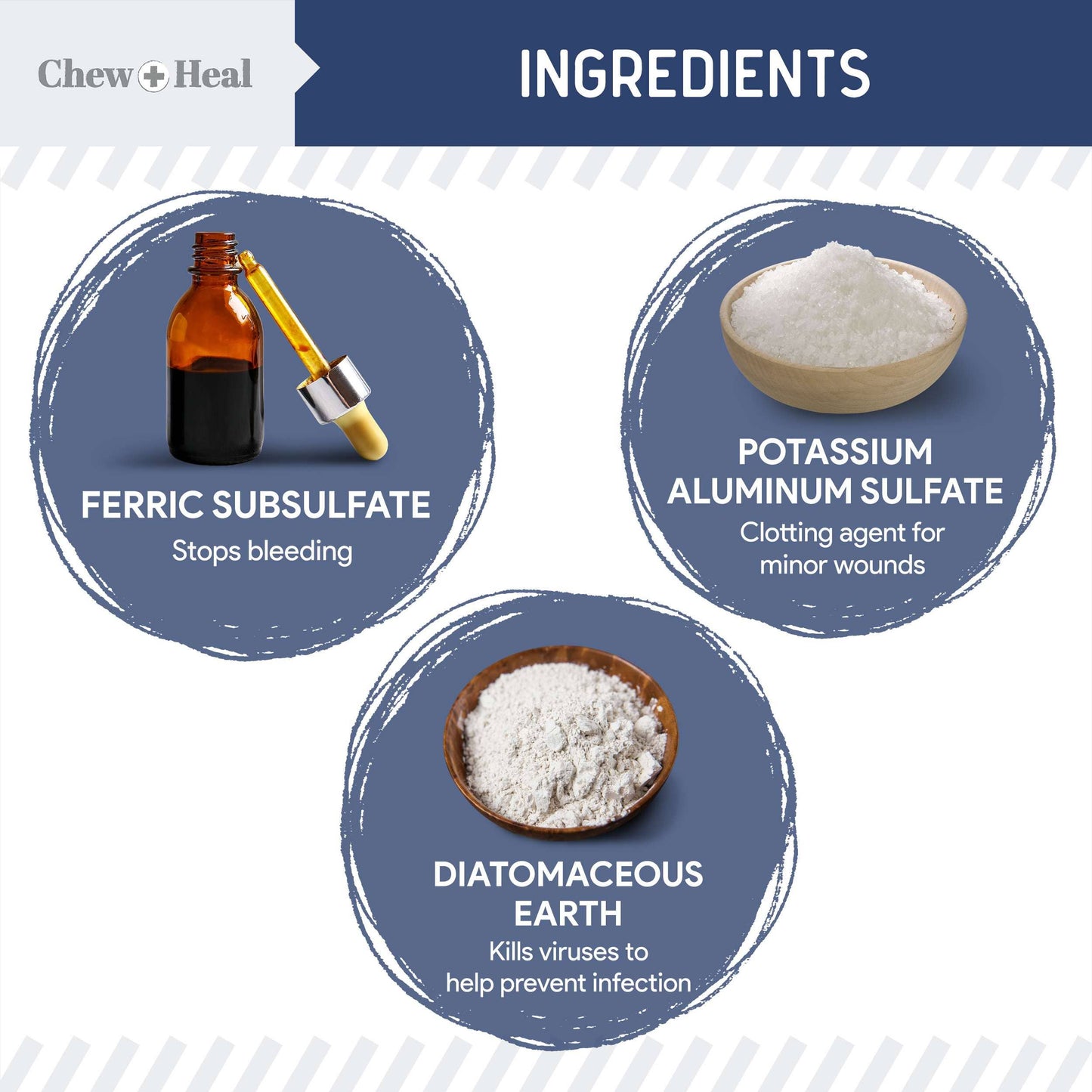 Chew + Heal Styptic Powder for Dogs, Cats and Birds